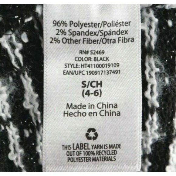 Holiday Time Black and Blue Crew Neck Sweater - Picture 8 of 8